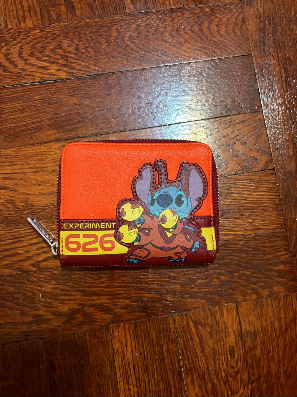 Loungefly Orange Stitch 626 Zip Wallet